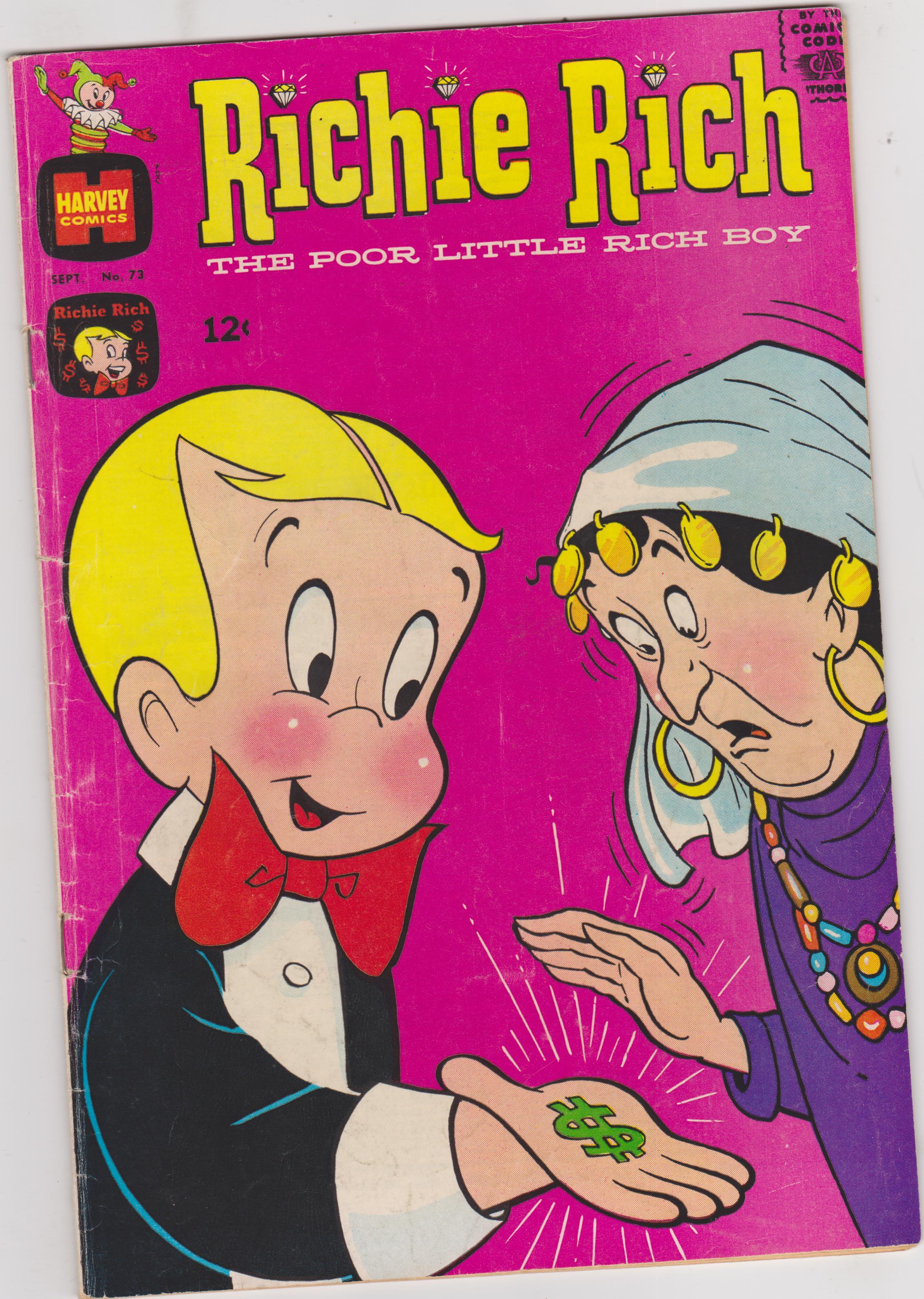 Richie Rich #73 (1968) | Comic Books - Silver Age, Harvey, Richie Rich, Cartoon Character / HipComic Richie Rich #73 (1968) | Comic Books - Silver Age, Harvey, Richie Rich, Cartoon Character / HipComic
