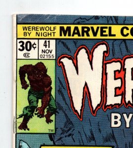 Werewolf by Night #41 newsstand - Brother Voodoo - 1976 - FN