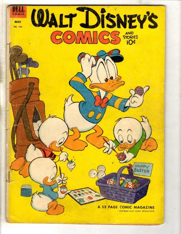 Walt Disney's Comics & Stories # 152 VG Dell Comic Book Donald Mickey JL16