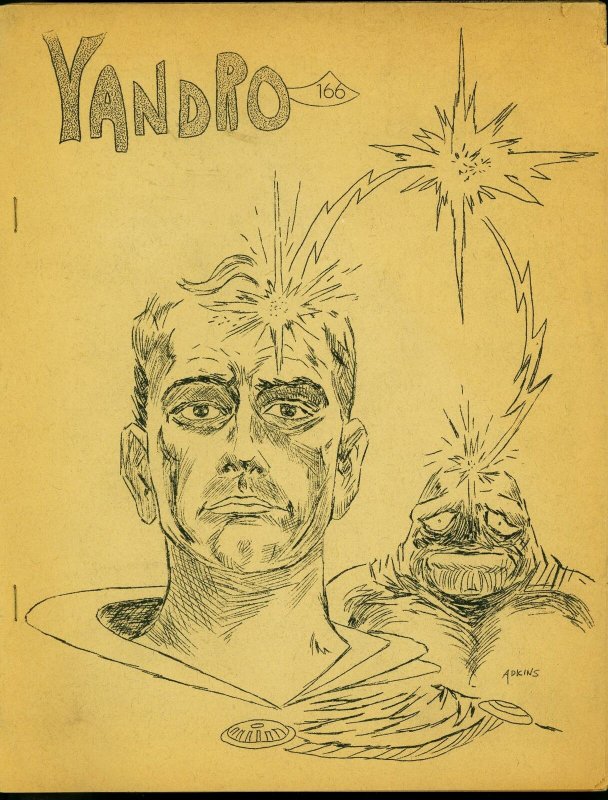 Yandro Fanzine #166 1965- Sci fi- George Barr- Dan Adkins FAIR