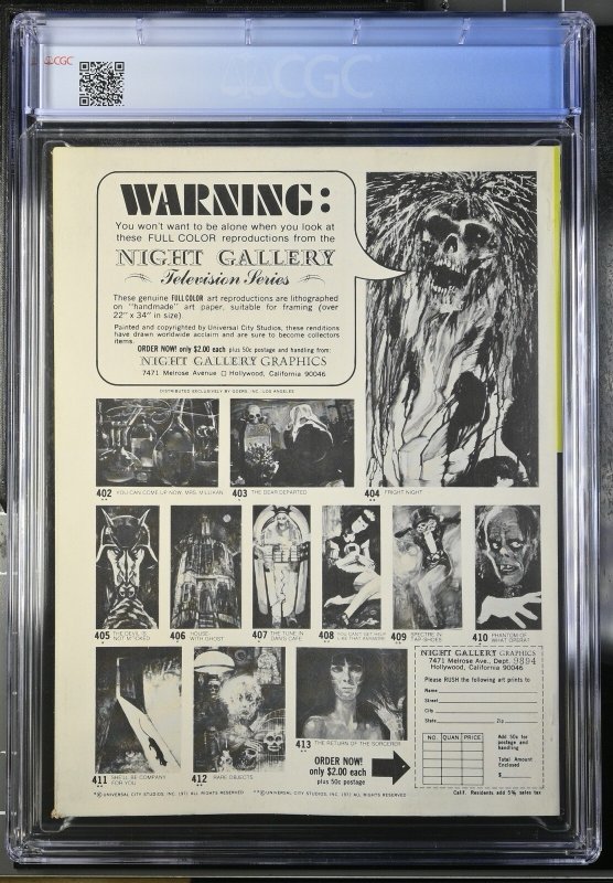 Monster World 1 Cgc 9.4 Mayfair 1975 Ow/w Pages