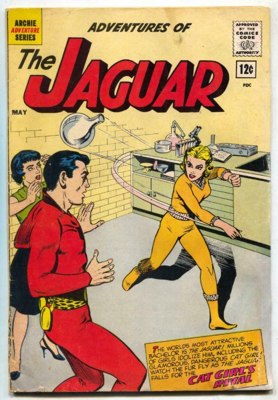 Adventures of the Jaguar #6 1962- Archie- CAT GIRL G 