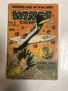 Wings Comics (1944) # 50 (Fair/G) White Pages !