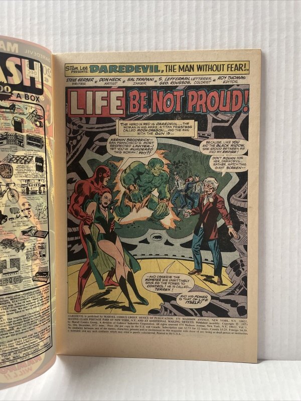 Daredevil #106 Fine+ 1973 