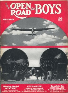 Open Road For Boys 9/1941-mystery pulp fiction-aviation-thrills-VG