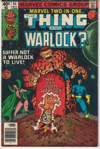 Marvel Two-in-One #63 The Thing,Warlock, MoonDragon ,Starhawk, High Evolutionary