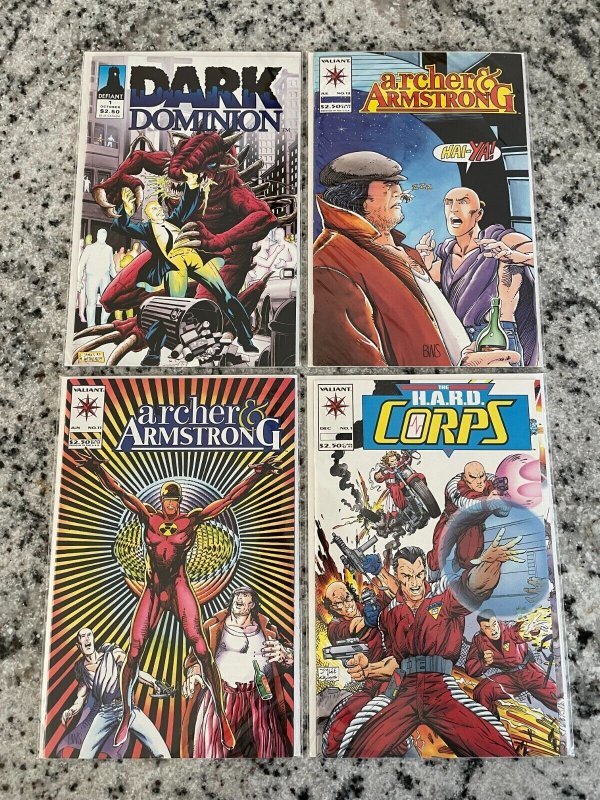 4 Comics Hard Corps # 1 + Archer & Armstrong # 11 12 + Dark Dominion # 1 NM J997