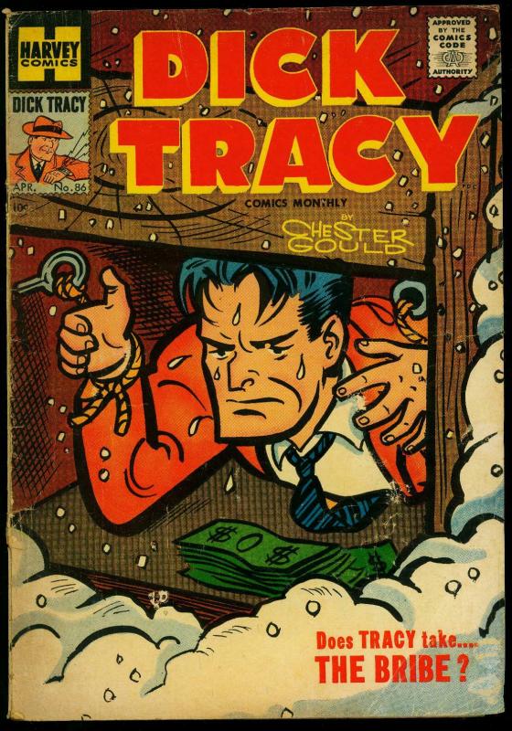 Dick Tracy #86 1955- Harvey Comics- Chester Gould- Girl Friday VG