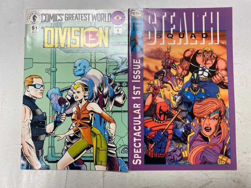 6 DARK HORSE comic books Division 13 Stealth Squad Shadow Hawk III 41 KM39