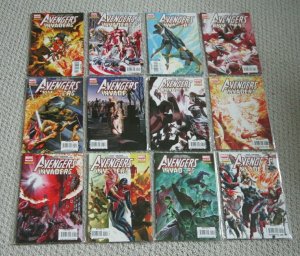 Complete Set Avengers Invaders #1-12 VF+ Marvel Comic Books Iron Man Spider-Man 