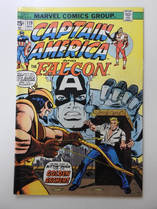 Captain America #179 (1974) Slings and Arrows! MVS Intact! Sharp VF COndition!