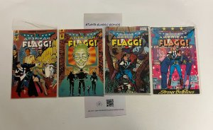 4 American Flagg First Comics Books #10 12 18 19 Chaykin 3 JW7