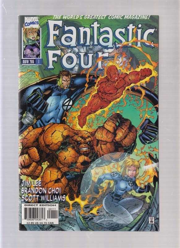 Fantastic Four Vol. 2 #1 (9.0/9.2) 1996 Jim Lee and Scott Williams Cover