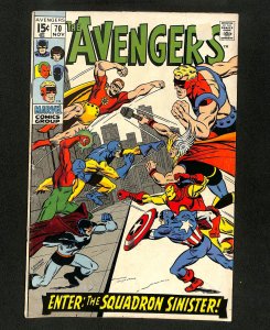 Avengers #70 1st Appearance Squadron Sinister!