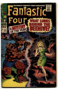 FANTASTIC FOUR #66 1967-comic book-warlock origin begins - marvel  vg