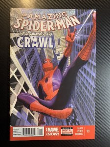 NM Amazing Spider-Man 1.1 1.2 1.3 1.4 1.5 Learning To Crawl Set 2014 Alex Ross