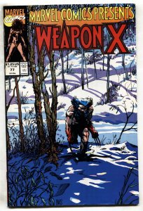Marvel Comics Presents #77--1991--Weapon-X-- Wolverine--comic book