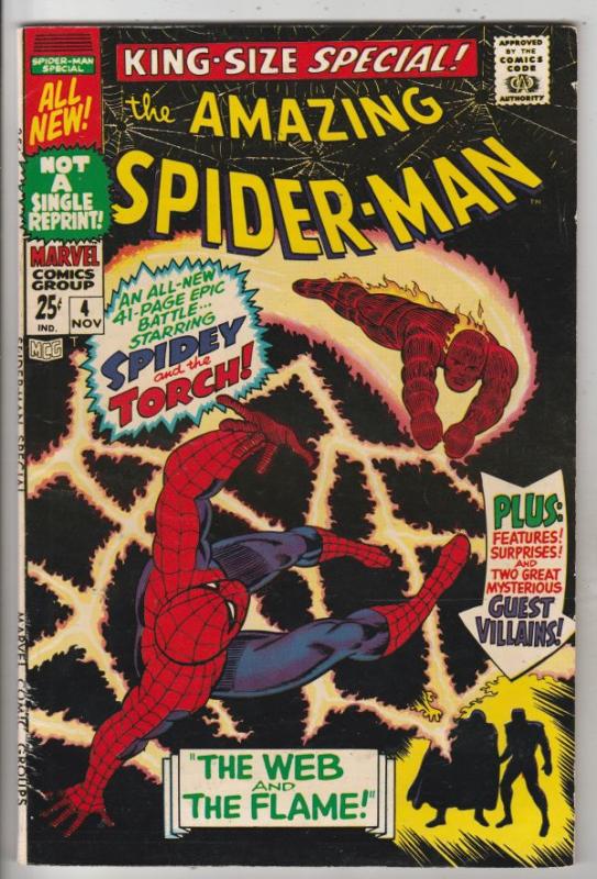 Amazing Spider-Man, King-Size Annual #4 (Nov-67) FN/VF+ High-Grade Spider-Man