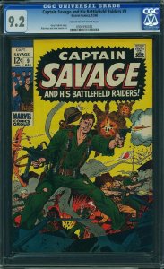 Captain Savage #9 (1968) CGC 9.2 NM-