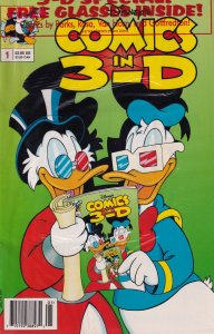 Disney's Comics in 3-D #1 Polybagged Newsstand Cover (1992) Disney