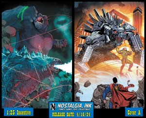 JUSTICE LEAGUE vs GODZILLA vs KONG #7 CVR A + 1:25 JANIN PRESALE PROSHIPS 5/21