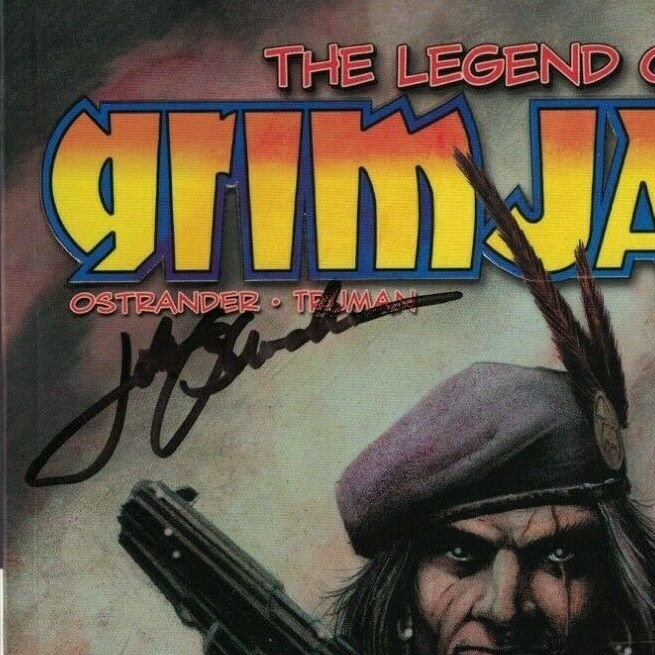 the Legend of Grimjack TPB #1 VF signed by John Ostrander - IDW 2005