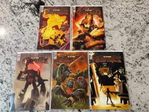 Lot Of 5 Transformers King Grimlock IDW Comic Books # 1 2 3 4 5 NM 1st Pr 1 J434