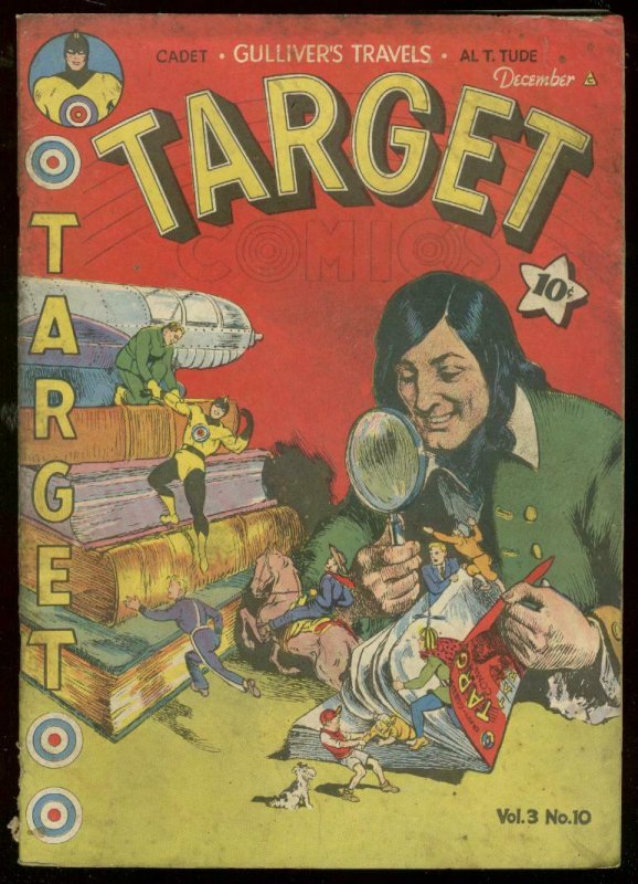 TARGET V.3 #10 1942-LAST WOLVERTON ISSUE-INFINITY COVER G- 