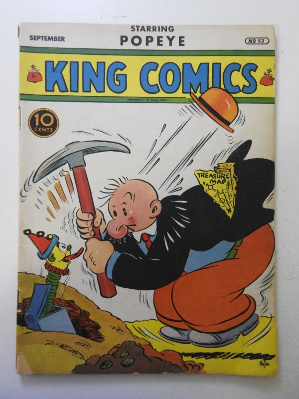 King Comics #53 (1940) FR/GD Condition 4 in cumulative spine split