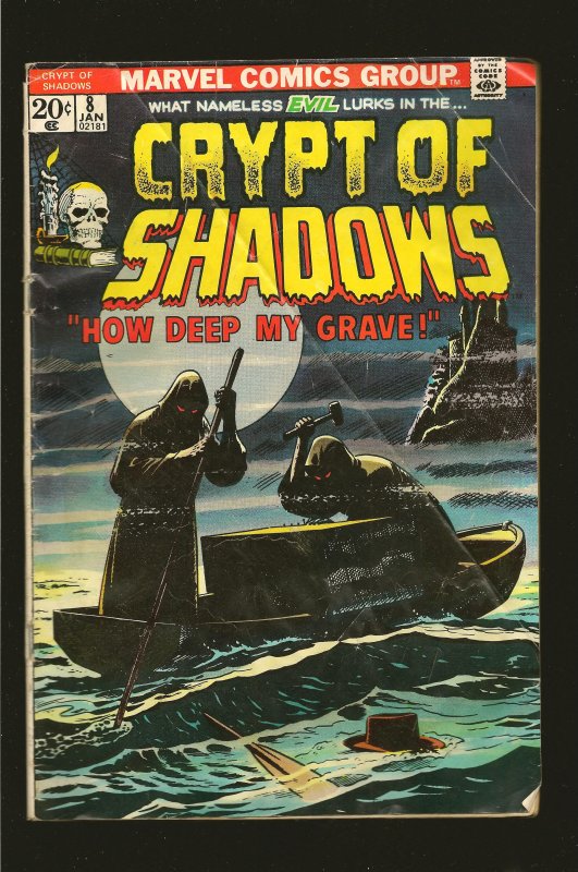 Marvel Comics Crypt of Shadows #8 (1974) SALVAGED >PLEASE READ NOTE<