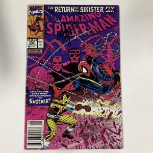 Amazing Spider-Man 335 Newsstand 1990 Signed Erik Larsen Marvel NM- near mint-