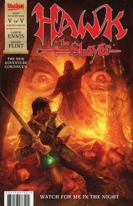Hawk the Slayer #5 VF/NM ; Rebellion | Garth Ennis Last Issue