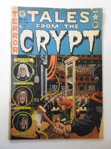 Tales from the Crypt #27 (1951) GD+ Condition 1 1/2 in spine split, 1 in tear bc