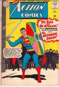 Action Comics #329 - Ultimate Enemy & Supergirl Backup Story - 1965 (Grade VG)