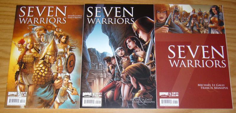 Seven Warriors #1-3 VF/NM complete series - bad girls vs persian army (like 300)