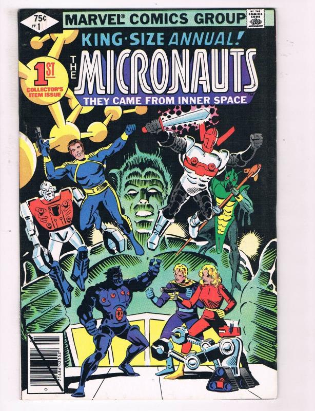 Micronauts #1 VG/FN Marvel Comics Group King Size Annual Comic Book DE5