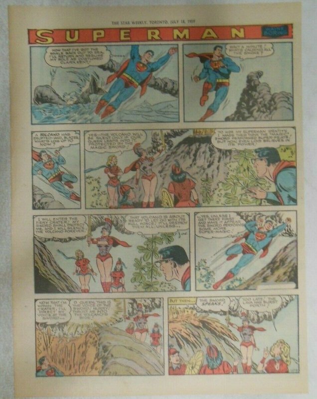 bvSuperman Sunday Page #1029 by Wayne Boring from 7/19/1959 Tabloid Page Size