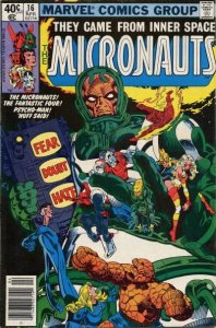 Micronauts (Vol. 1) #16 (Newsstand) VF ; Marvel | Fantastic Four Psycho-Man