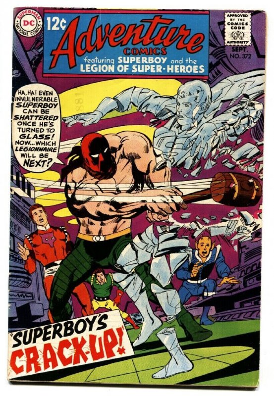 ADVENTURE COMICS #372 comic book-DC COMIC-CHEMICAL KING JOIN-ADAMS