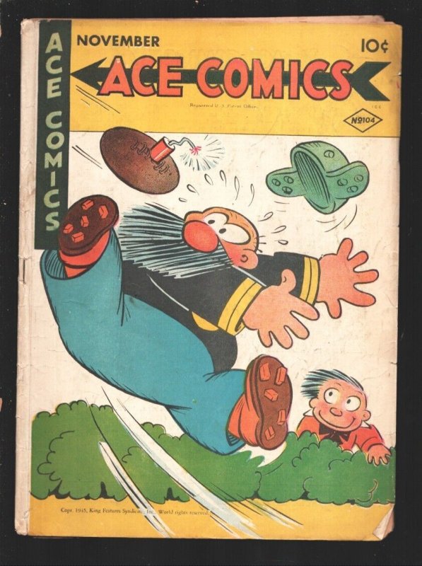 Ace Comics #104 1945-Reprints famous newspaper comic strips in comic book  for... | Comic Books - Golden Age / HipComic