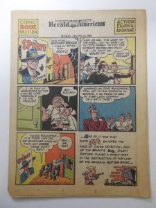 The Spirit #168 (1943) Newsprint Comic Insert Rare!