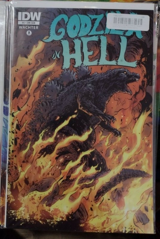GODZILLA IN HELL # 5  2015 IDW    FIRST  PRINT HTF  PONTICELLI SUB COVER A