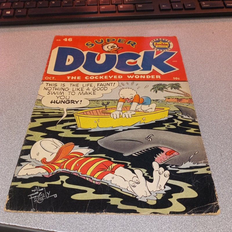 Super Duck 46 Golden age archie comics (Oct. 1952) funny animal cartoon kids