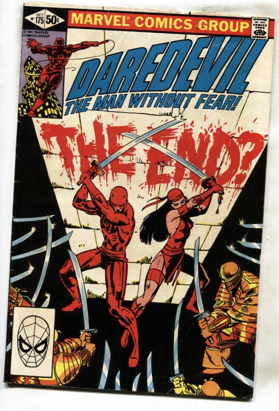 Daredevil #175--comic book--Marvel--Elektra issue