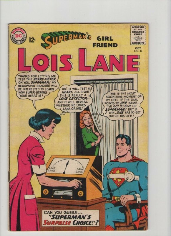 Superman's Girl Friend Lois Lane #44 - Surprise Choice - 1963 (Grade 5.5) WH