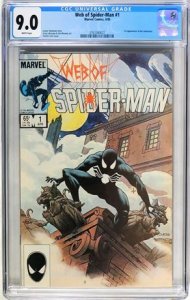 Web of Spider-Man #1 (1985) CGC Graded 9.0