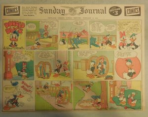 Donald Duck Sunday Page by Walt Disney from 2/22/1942 Half Page Size 