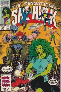 The Sensational She-Hulk # 17 Cover A VF Marvel 1990 Disney+ [H2]