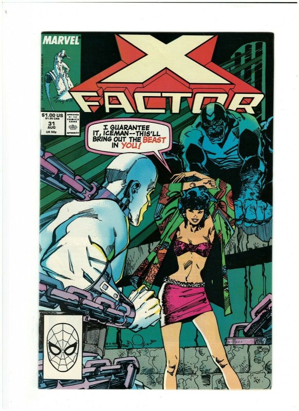 X-Factor 31 VF 8.5 Marvel Comics 1988 vs. Infectia