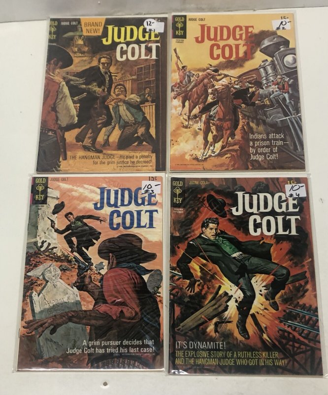 Judge Colt (1970) Set Issues # 1-4 Gold Key Comics • Bronze Age • Hangman Judge